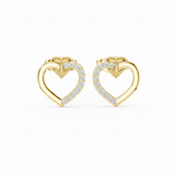 Elegant Two-Tone Diamond Heart