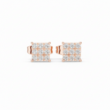 Glistening Nine-Stone Diamond Square Cluster
