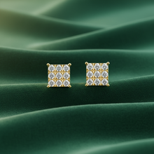Load image into Gallery viewer, Glistening Nine-Stone Diamond Square Cluster