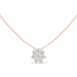 Luminous Eight-Stone Floral Cluster Diamond