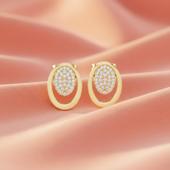 Concentric Oval-Frame Grid Diamond