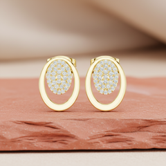 Concentric Oval-Frame Grid Diamond