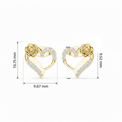 Sparkling Heart & Rose Diamond