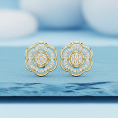 Floral Cluster Delicate Bloom Brilliance Diamond