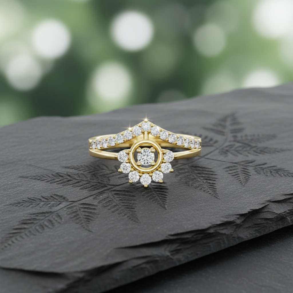 Chevron Halo Crown