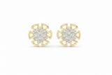 Sculpted Diamond Mandala Geometric Circular Design