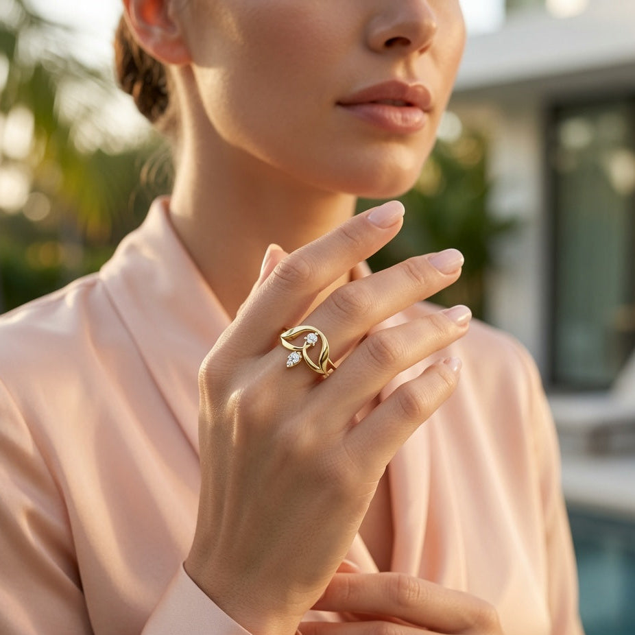Sacred Bloom Trio Lotus Crown Diamond
