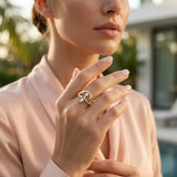 Sacred Bloom Trio Lotus Crown Diamond