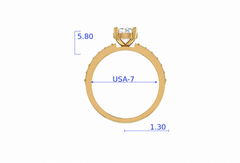 1.00 cttw Center With Side Stone Diamond