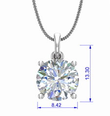 IGI cert. 2.50 ctw One Stone Round Lab Grown Diamond