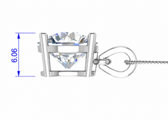 IGI cert. 2.50 ctw One Stone Round Lab Grown Diamond