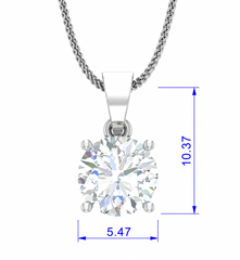 0.75 ctw One Stone Round Lab Grown Diamond