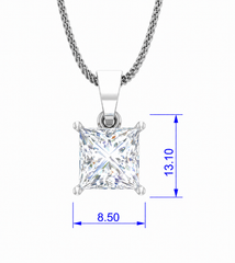 IGI cert. 2.00 ctw One Stone Princess Lab Grown Diamond