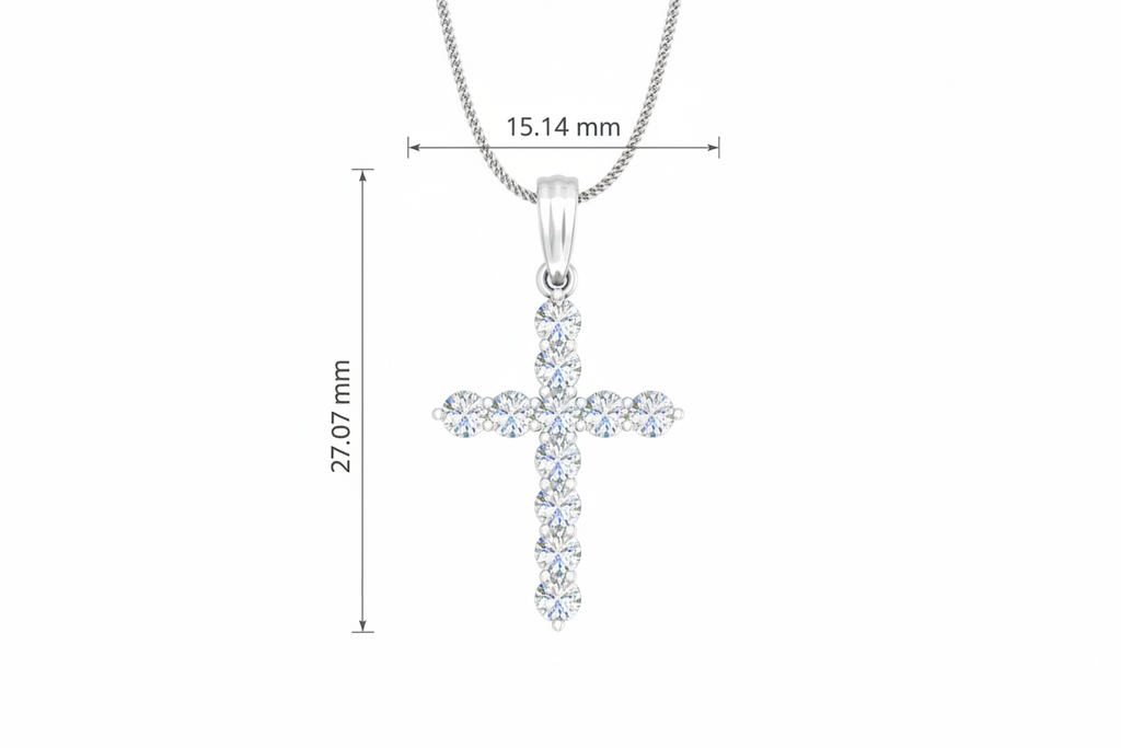 Bold Cross Solitaire Diamond Brilliance