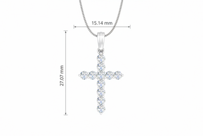 Bold Cross Solitaire Diamond Brilliance
