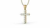 Bold Cross Solitaire Diamond Brilliance