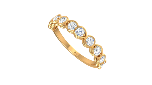 Bezel Marquise Station Diamond Band