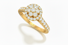 Load image into Gallery viewer, Flower Halo Blooming Crown Diamond