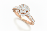 Flower Halo Blooming Crown Diamond