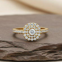 Load image into Gallery viewer, Encrusted Luminous Brilliant Shank Diamond Bridal