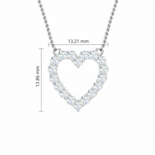 Load image into Gallery viewer, Eternal Love Diamond Heart Necklace with Chain