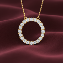 Load image into Gallery viewer, Eternal Spark Open Circle Necklace With Chain