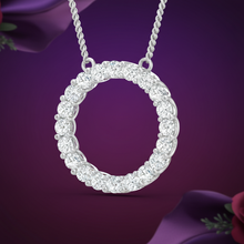 Load image into Gallery viewer, Eternal Spark Open Circle Necklace With Chain