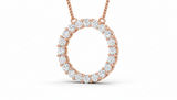 Eternal Spark Open Circle Necklace With Chain