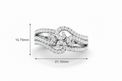 Intricate Scroll-Detail Fashion Diamond