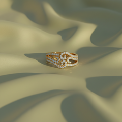 Intricate Scroll-Detail Fashion Diamond