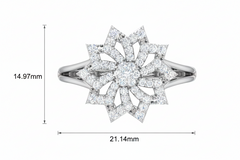 Inspired Starburst Cocktail Flower Diamond