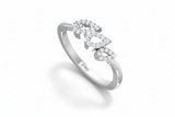 Triple Teardrop Open Frame Diamond
