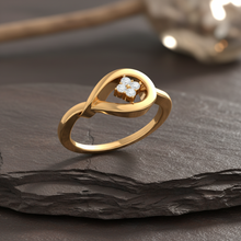 Load image into Gallery viewer, Elegant Swirl Silhouette Four Stone Diamond