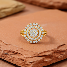 Load image into Gallery viewer, Opulent Triple Orb Diamond Cluster Celestial Feminine Luxury