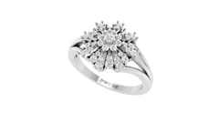 Crystalline Diamond Snowflake Radial Statement - R3680A