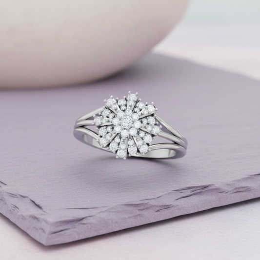 Crystalline Diamond Snowflake Radial Statement - R3680A