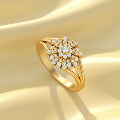 Crystalline Diamond Snowflake Radial Statement - R3680A