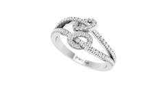Infinity Diamond Dual-Loop Flowing Organic Feminine