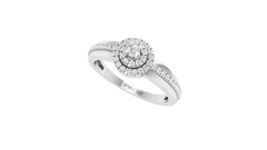 Opulent Diamond Stacked Dual-Tier Statement
