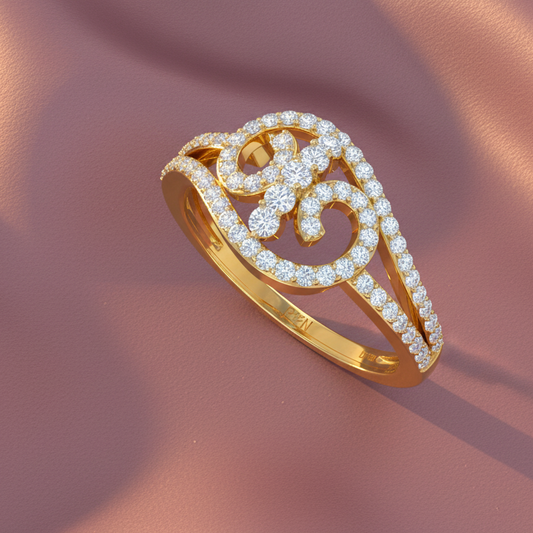 Flowing Diamond Wave Focal Dynamic Cascading Feminine Luxurious