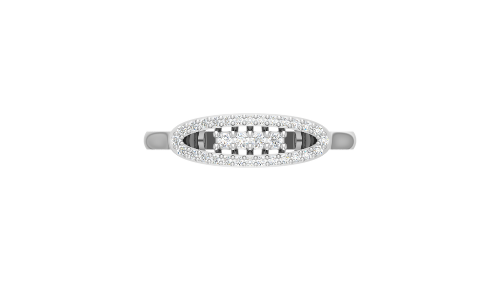 Oblong Silhouette Architectural Four-Point Cluster