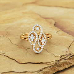 Fluid Dual-Curve Openwork Diamond