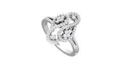 Fluid Dual-Curve Openwork Diamond