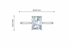 IGI cert. 2.00 ctw Radiant Single Stone Lab Grown Diamond