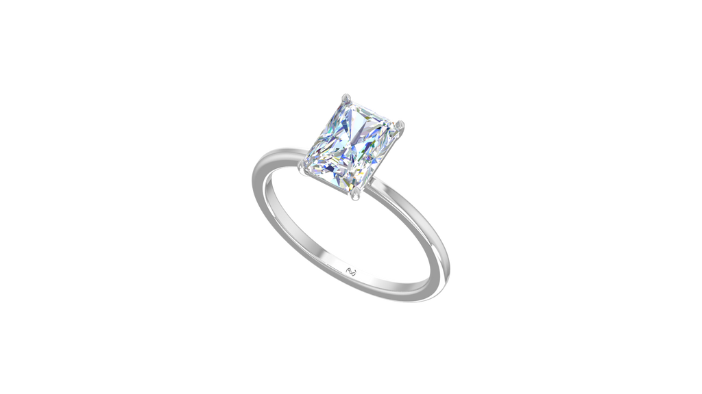IGI cert. 2.00 ctw Radiant Single Stone Lab Grown Diamond