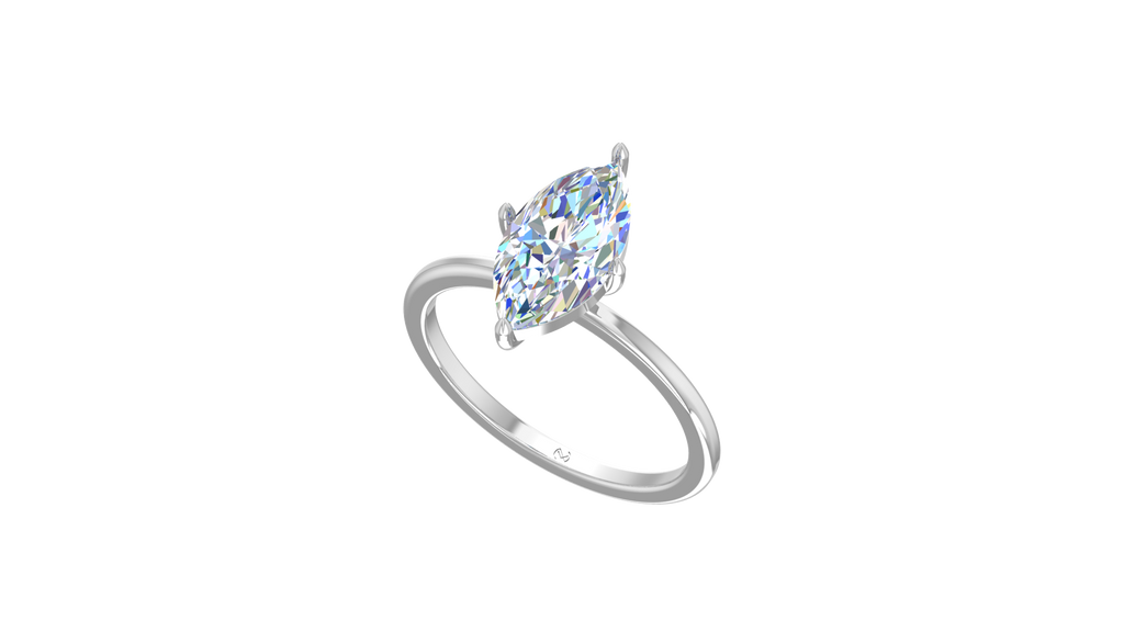 IGI cert. 2.00 ctw Marquise Single Stone Lab Grown Diamond