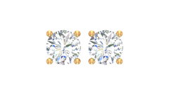9K Four Prong Round Solitaire Lab Grown Diamond-E340A