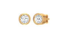 Bezel Set Round Solitaire Lab Grown Diamond