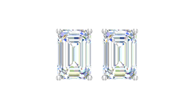 1.00 ctw Emerald Lab Grown Studs