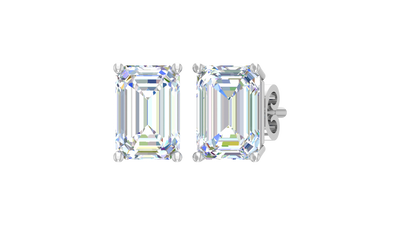 1.00 ctw Emerald Lab Grown Studs